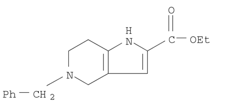 1H-Pyrrolo[3,2-c]pyridine-2-carboxylic acid, 4,5,6,7-tetrahydro-5-(phenylmethyl)-, ethyl ester